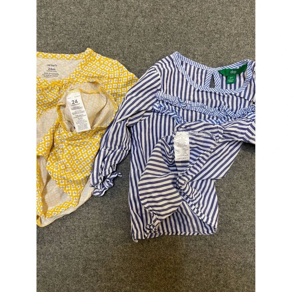 Old Navy Carters Gymboree Toddler Girl 2T 3T Lot 6pc Dress Vest Pants Tops Multi